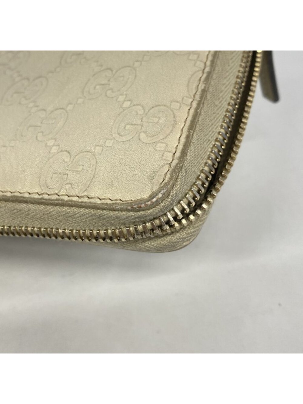 Gucci Wallet Guccissima Leather Beige Gold - Picture 5 of 9
